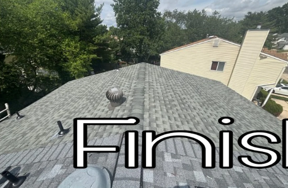 Finished shingle roof
